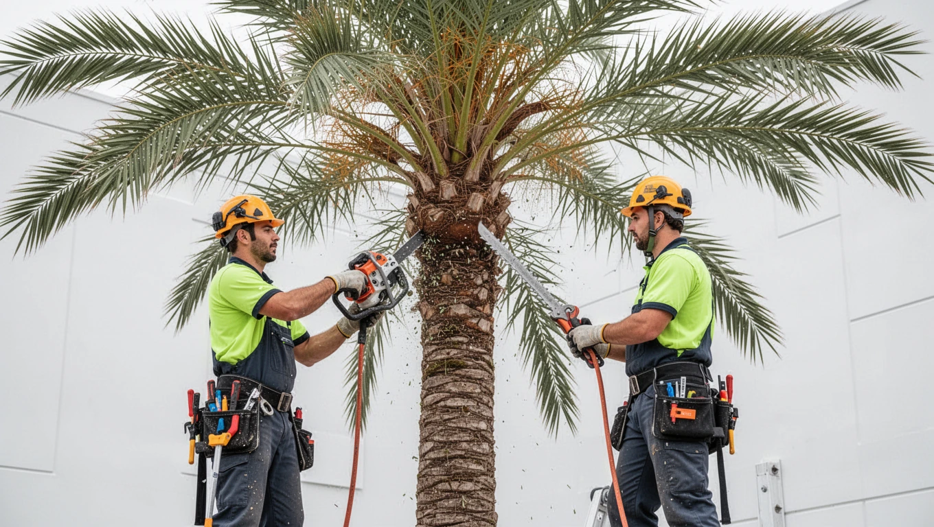 Palm Tree Trimming